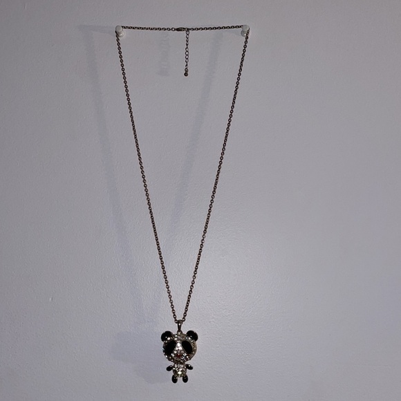 Jewel encrusted Panda necklace - Picture 1 of 5